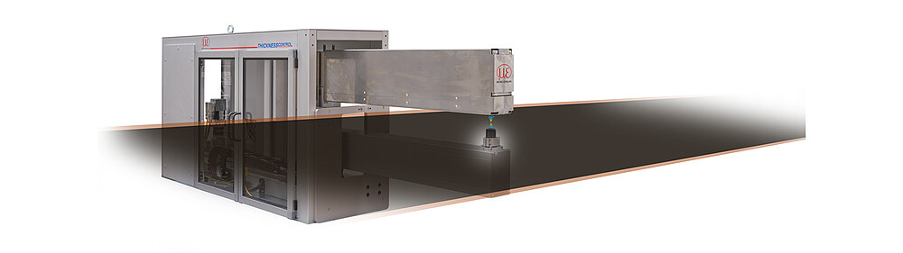 Thickness measurement in dry coating