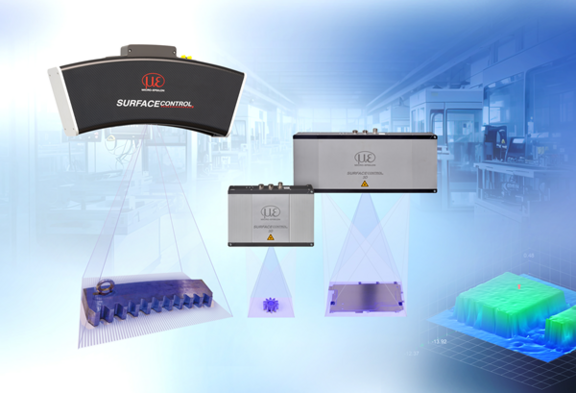 Image of 3 surfaceCONTROl sensors in a line showing the size variation of models.