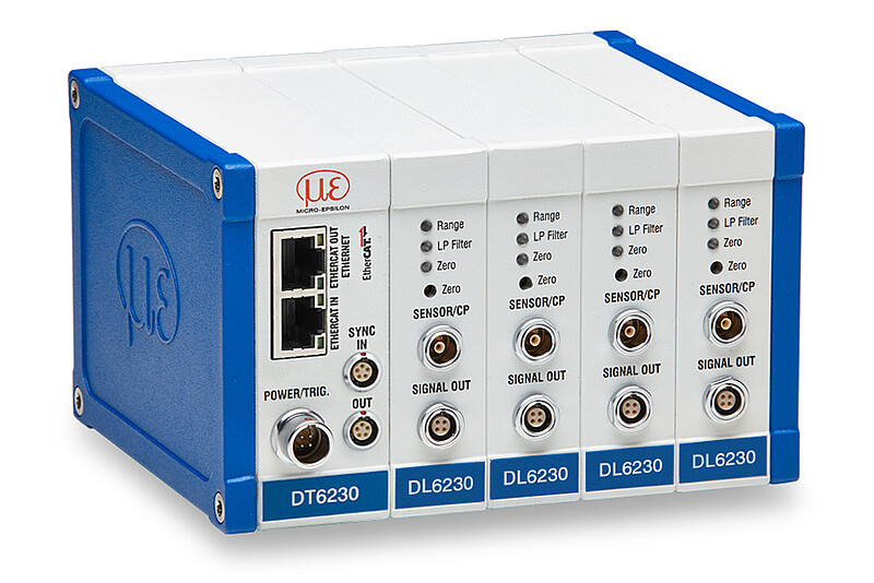 Capacitive system for high resolution: DT6220 / DT6230 controller with DL6230 demodulator