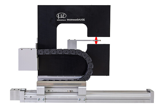 Combined thickness & 3D profile measurement with thicknessGAUGE 3D