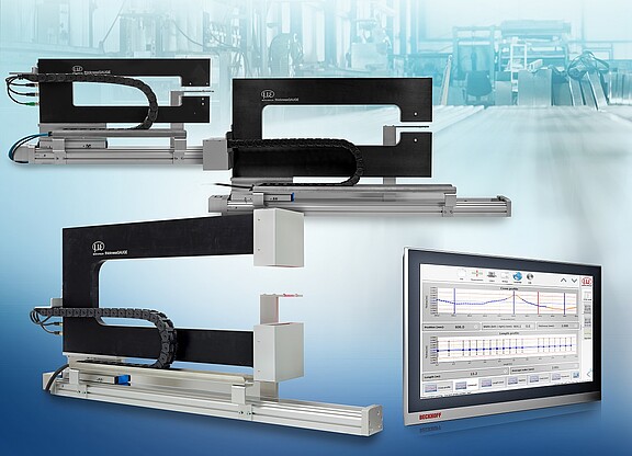 Image showing the three thicknessGAUGE systems with computer software screen