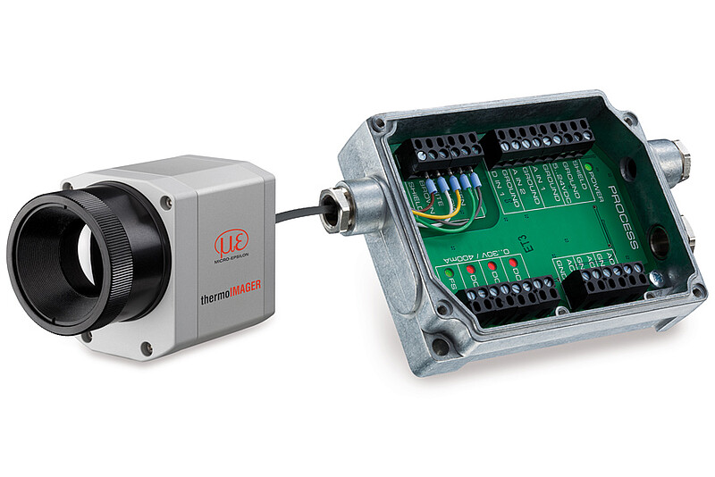 Camera and process control for use in industrial environments